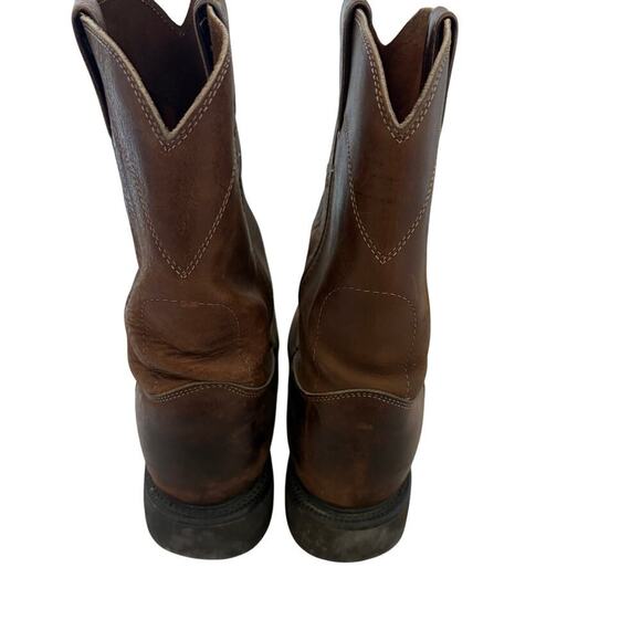 Justin Conductor Workboot Brown Leather Pull On  Rugged WesternCore 10.5 D  4760 main image 8
